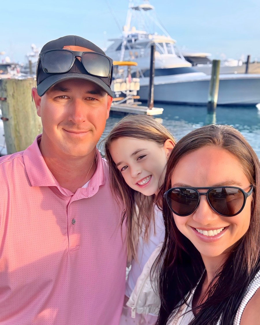Sally, Joe, and Mila Herman at the marina in Beaufort, NC